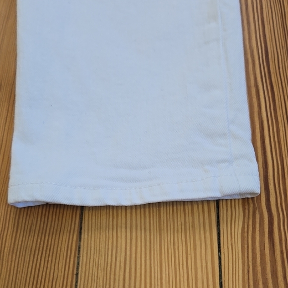 Gap High Rise White Button Fly Vintage Slim Jeans 6 Minimalist Slim Straight - Picture 7 of 11